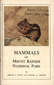 Cover of Mammals of Mount Rainier National Park — Reading Companion