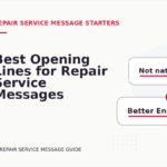 Best Opening Lines for Repair Service Messages