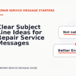 Clear Subject Line Ideas for Repair Service Messages
