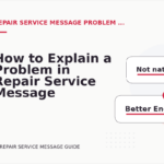 How to Explain a Problem in Repair Service Message English