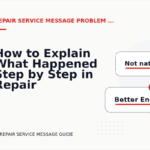 How to Explain What Happened Step by Step in Repair Service Message English