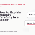 How to Explain Urgency Carefully in a Repair Service Message