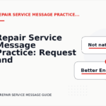 Repair Service Message Practice: Request and Reply Examples