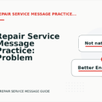Repair Service Message Practice: Problem and Solution Replies