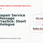 Repair Service Message Practice: Short Dialogue Examples