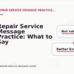 Repair Service Message Practice: What to Say Instead