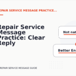 Repair Service Message Practice: Clear Reply Patterns