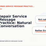 Repair Service Message Practice: Natural Conversation Lines