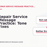 Repair Service Message Practice: Tone Fixes for Real Situations