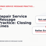 Repair Service Message Practice: Closing Lines and Follow-Ups